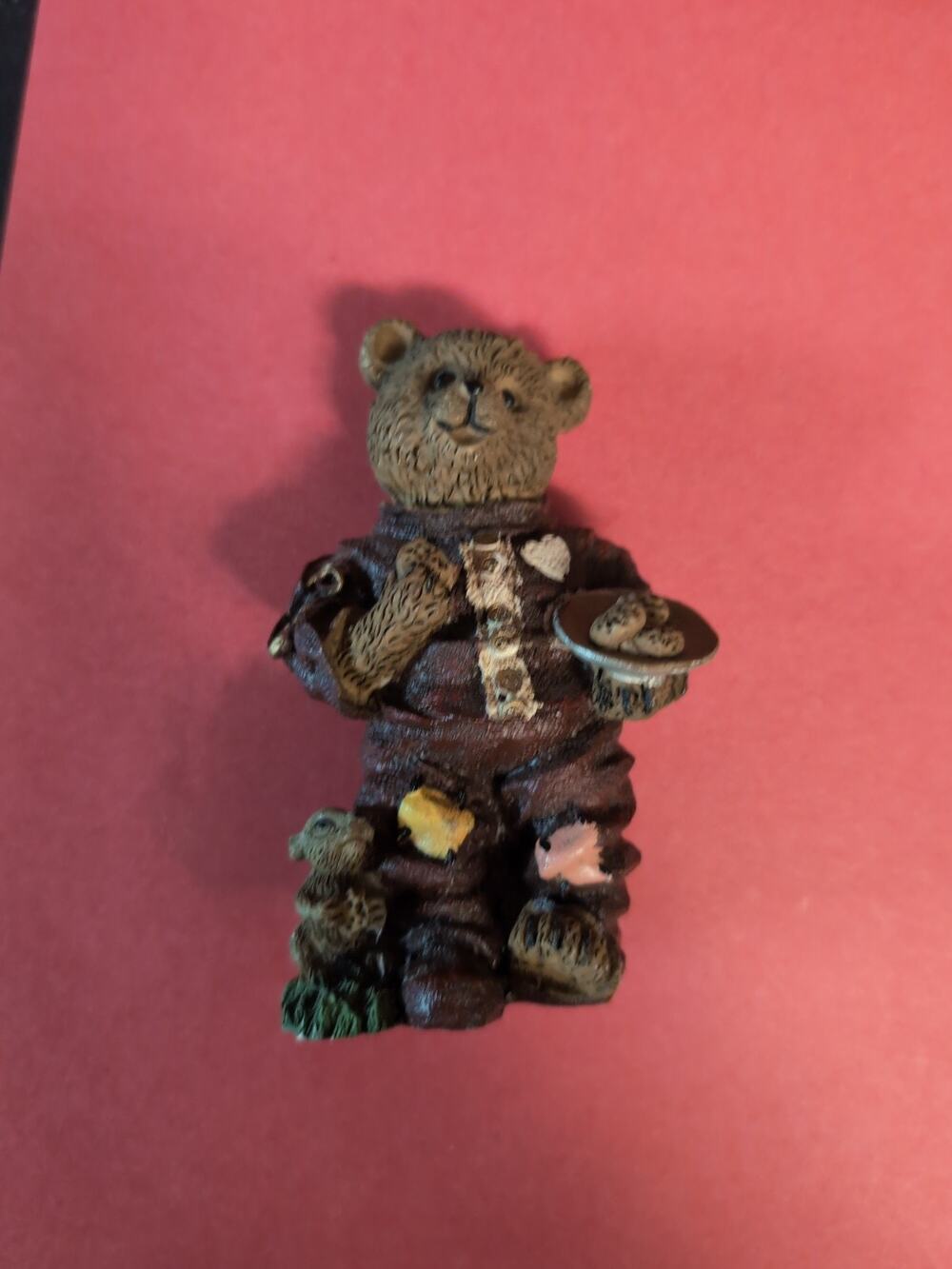 Boyds Bear G.I.Bruin Resin Figurine with Nap Sack (No Box) 5" Tall
